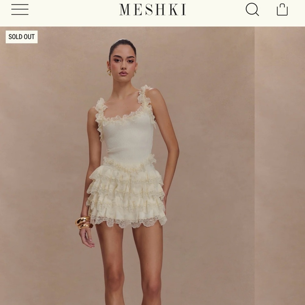 Meshki Lace Ruffle Set